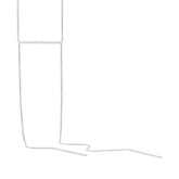 0.19ct 14k White Gold Diamond Pave Lariat Necklace